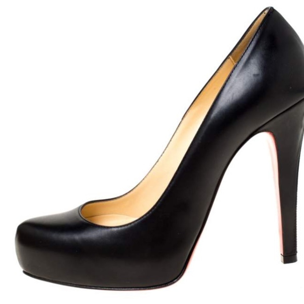 ❤️NWT CHRISTIAN LOUBOUTIN ROLANDO 120 KID PUMP IN BLACK SIZE 39/US 9